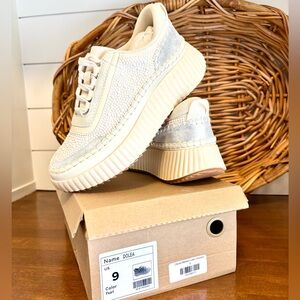 Miracle Miles Dolea Pearl Platform Sneakers - Size 9 NIB